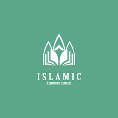 Naklejka premium islamic vector icon islamic logo mosque design 