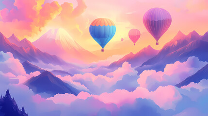 Fototapeta premium hot air balloon