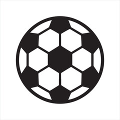 Fototapeta premium soccer ball silhouette on white background 