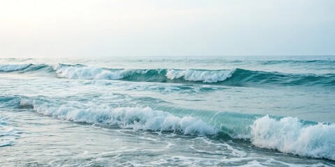 Calming Ocean Waves Watercolor Background, calming effect, ocean waves, oceanic hues, watercolor