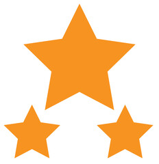 Customer rating star vector design. Product rating review flat icon.