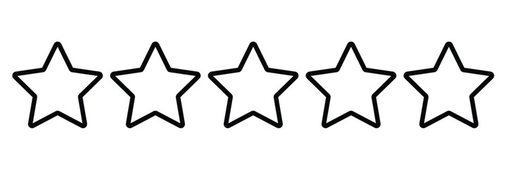 Rating and feedback scale with five star. Customer review and feedback icon set. Containing rating, satisfaction, star, best or high service, quality, positive feedback. Vector illustration.