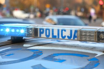 Polish police car in Poland