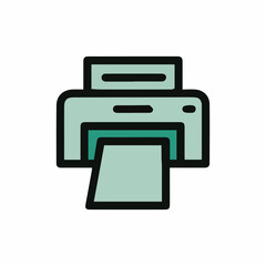 Printer machine vetor design