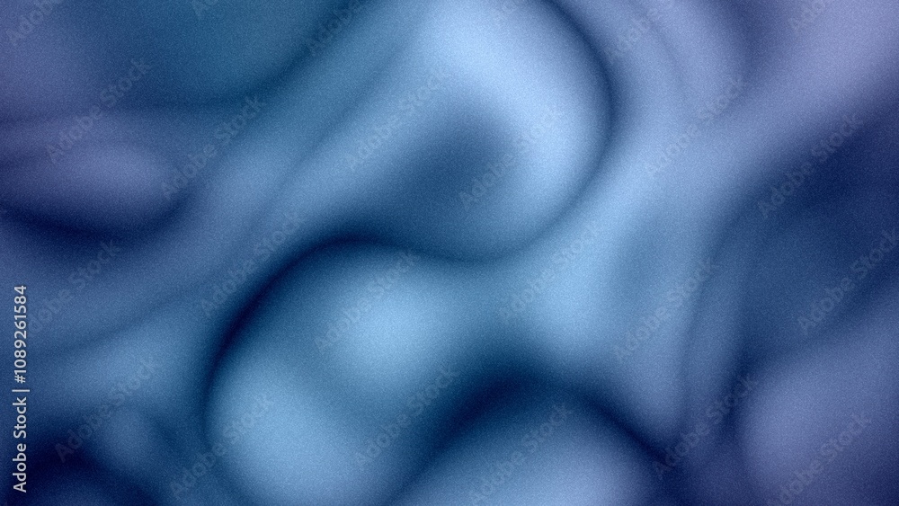 Wall mural black 3d glowing color wave illustration background with space for text. grainy gradient noise textu