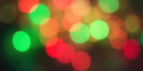 Defocused green and red lights against a blurred background creating an abstract effect, psychedelic colors, vibrant, optical illusion