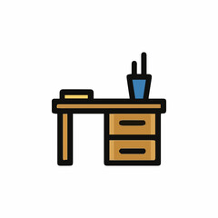 Office Desk vetor illustration