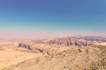 panoramic view of Wadi Musa Petra Park in Jordan in 2024