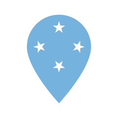 Federated States of Micronesia flag location icon