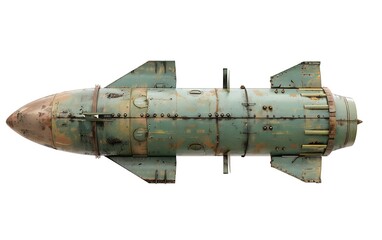 Aerial bomb isolated on white background.
