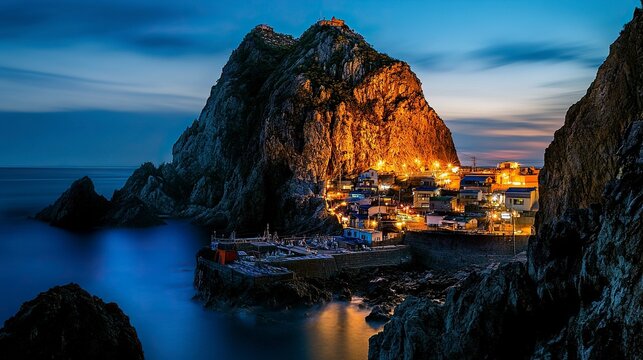 Please express Dokdo Island generative ai