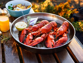 ロブスター　野外