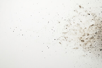 Naklejka premium A cloud of dark specks drifts across a bright white surface
