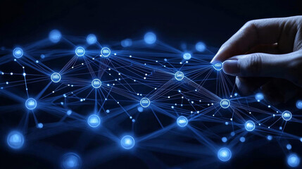 Abstract concept of digital technology and online cybersecurity data protection