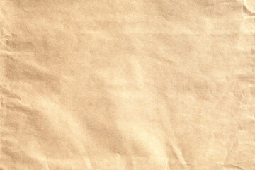 Old crumpled brown paper texture