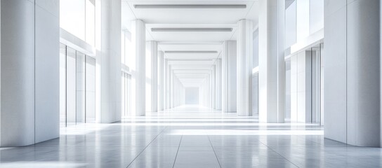Obraz premium Modern White Corridor