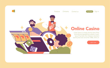 Igaming. Flat Vector Illustration