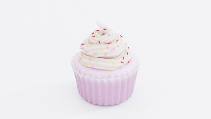 Delicious Cupcake with Buttercream Frosting and Sprinkles | Perfect for Bakery Promotions, Dessert Branding, Food Styling, and Creative Cupcake Packaging Designs
