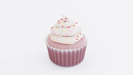 Delicious Cupcake with Buttercream Frosting and Sprinkles | Perfect for Bakery Promotions, Dessert Branding, Food Styling, and Creative Cupcake Packaging Designs