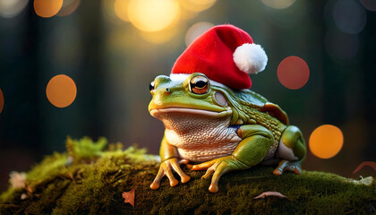Christmas frog