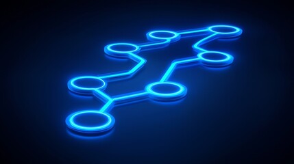 Fototapeta premium Innovative technology network design virtual environment digital art modern aesthetics futuristic concept for seo impact