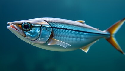 Fototapeta premium fish on blue background