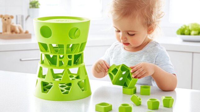 Bright Indoor Playtime with Shape Sorter Toy