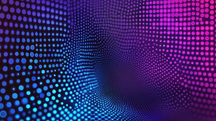 Obraz premium Abstract Technology Background with Dots and Gradient Colors