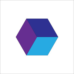 Vector color box pattern cube collection design