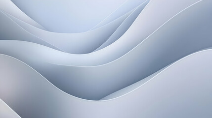 Abstract light gray waves, soft curves, flowing lines, smooth surface, elegant background.