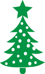 Christmas flat illustration decoration, Christmas icon