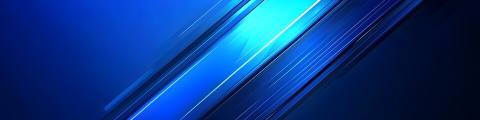 Fototapeta premium Dynamic Blue Streaks: Abstract diagonal lines in shades of blue create a vibrant and energetic background. Perfect for modern designs, technology, or speed.