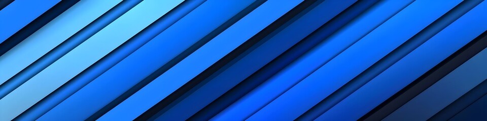 Fototapeta premium Abstract Blue Dynamic Stripes Background