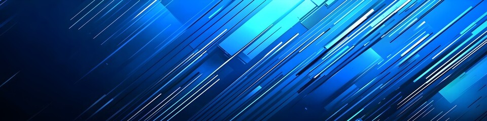 Abstract Blue Dynamic Stripes Background