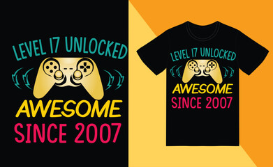 graphic  level game t-shirt design 
