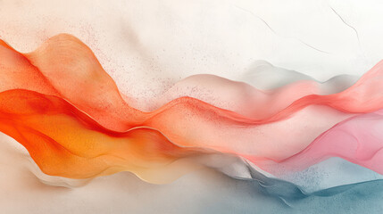 Subtle Pastel Abstract Layers in Smooth Textured Forms