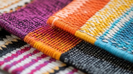 Colorful handwoven Argentine textiles showcase traditional designs and skilled craftsmanship