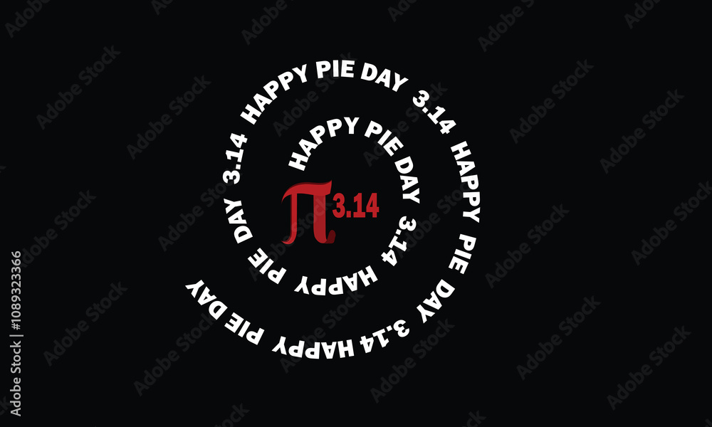 Fototapete this is eye soothing, trendy & minimalist icon design for happy pie day. express your unique style w