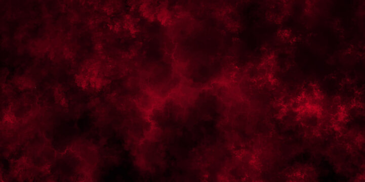 Abstract fire flame grunge texture background. Bright red space nebula. Dense smoke in red neon light on a dark background. Vintage grunge pattern for design and decoration With space for text.	
