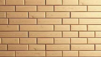 Obraz premium Soft sheen 3D wall background with timber tile wallpaper featuring wood square blocks, 3D render, tile, timber, wood