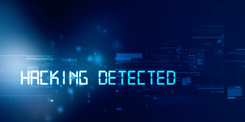 2D illustration Hacked data online code background