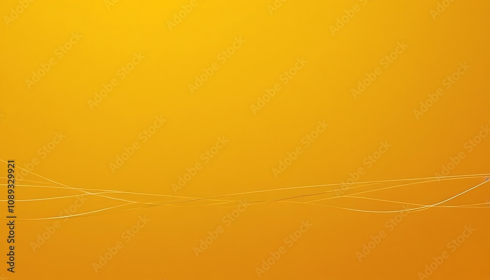 Wall mural empty orange green studio room, used as background for display your products yellow and orange empty