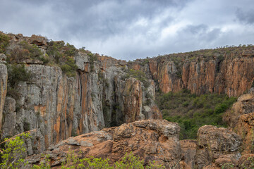 route panoramique, Mpumalanga, Afrique du Sud, Belle nature, attraction de voyage, paysage africain