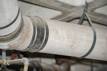 Asbestos transite pipe use for gas  line in buildingd