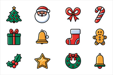 Christmas Element Icon Set