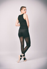 balerina, tänzerin, frau, fitnes, körper, schönheit, gestalten, sport, leitbild, leute, person, atelier, fit, abspecken, aufgaben, gesund, athlet, bein, bekleidung, lebensstil, glamour, fitnesscenter, © fotoak80