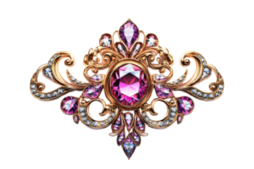 Elegant Baroque Jewelry Display with Vintage Charm