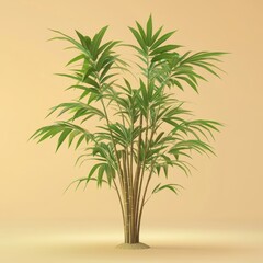 Fototapeta premium Lush Tropical Foliage: A Verdant Indoor Plant