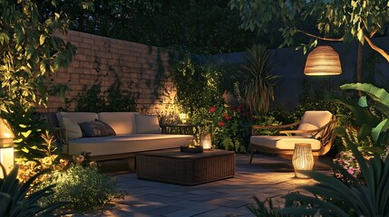 Elegant and Cozy Modern Bedroom Interior Design with Stylish Decor, mockup, poster and Background