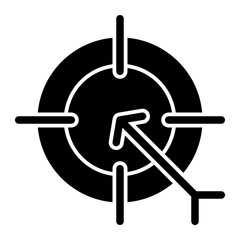 Target Icon In Trendy Design Vector